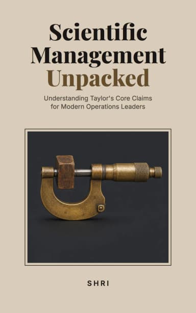 Front cover of Scientific Management Unpacked